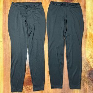 2pairs!!!Patagonia Midweight Capilene BaseLayer Pants Women's Med Polartec TT25